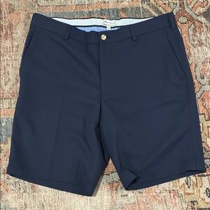 Peter Millar Blue Flat Front Shorts